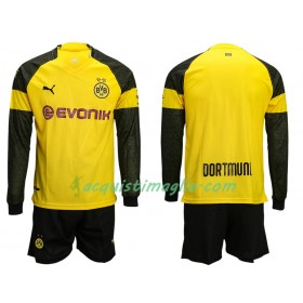 Divisa di Calcio Borussia Dortmund Bambino Prima 2018/2019 Manica Lunga